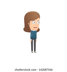 Girl manager, suitable for use in dialogs with other characters.