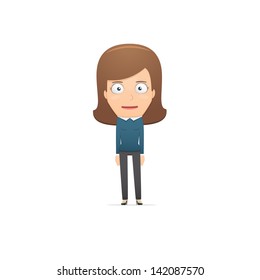 Girl manager, suitable for use in dialogs with other characters.