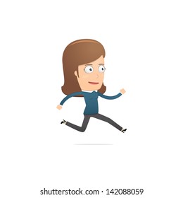Girl manager, suitable for use in dialogs with other characters.