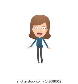 Girl manager, suitable for use in dialogs with other characters.