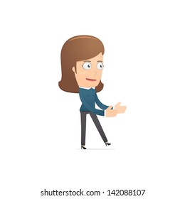 Girl manager, suitable for use in dialogs with other characters.