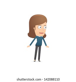 Girl manager, suitable for use in dialogs with other characters.