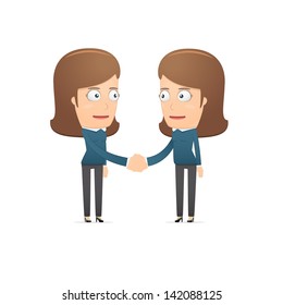 Girl manager, suitable for use in dialogs with other characters.