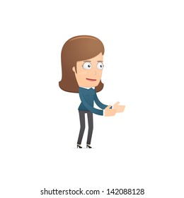 Girl manager, suitable for use in dialogs with other characters.