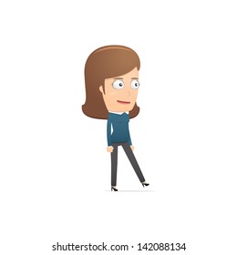 Girl manager, suitable for use in dialogs with other characters.