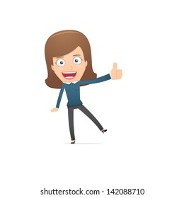 Girl manager, suitable for use in dialogs with other characters.