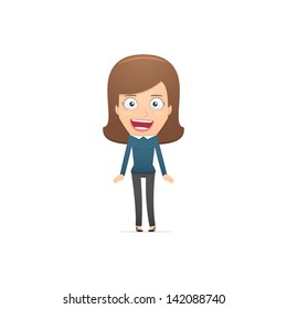 Girl manager, suitable for use in dialogs with other characters.