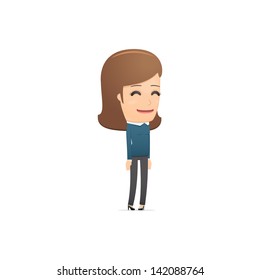 Girl manager, suitable for use in dialogs with other characters.