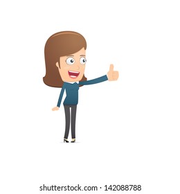 Girl manager, suitable for use in dialogs with other characters.