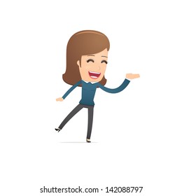 Girl manager, suitable for use in dialogs with other characters.