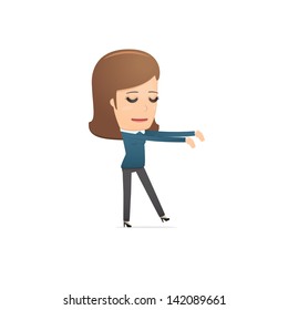 Girl manager, suitable for use in dialogs with other characters.