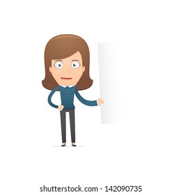 Girl manager, suitable for use in dialogs with other characters.