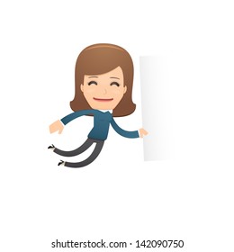 Girl manager, suitable for use in dialogs with other characters.
