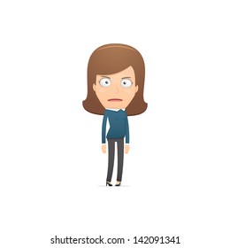 Girl manager, suitable for use in dialogs with other characters.