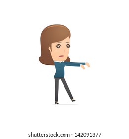 Girl manager, suitable for use in dialogs with other characters.