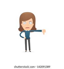 Girl manager, suitable for use in dialogs with other characters.