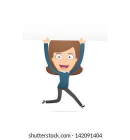 Girl manager, suitable for use in dialogs with other characters.