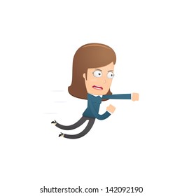 Girl manager, suitable for use in dialogs with other characters.