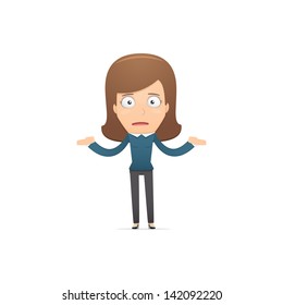 Girl manager, suitable for use in dialogs with other characters.