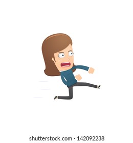 Girl manager, suitable for use in dialogs with other characters.