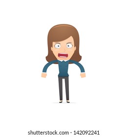 Girl manager, suitable for use in dialogs with other characters.