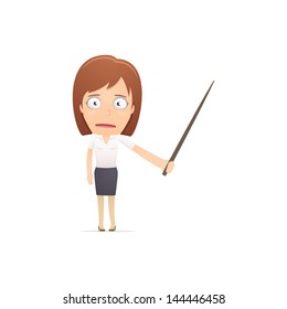 Girl manager, suitable for use in dialogs with other characters.