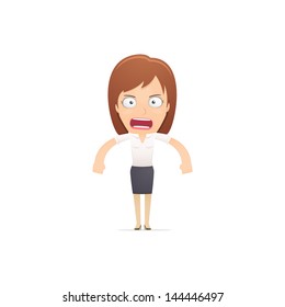 Girl manager, suitable for use in dialogs with other characters.