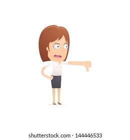 Girl manager, suitable for use in dialogs with other characters.