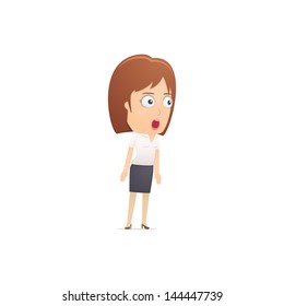 Girl manager, suitable for use in dialogs with other characters.