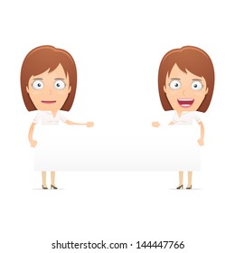 Girl manager, suitable for use in dialogs with other characters.