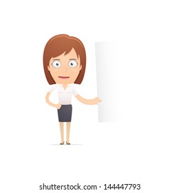 Girl manager, suitable for use in dialogs with other characters.