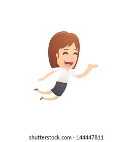Girl manager, suitable for use in dialogs with other characters.