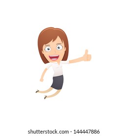 Girl manager, suitable for use in dialogs with other characters.