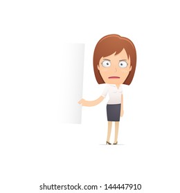 Girl manager, suitable for use in dialogs with other characters.