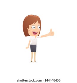 Girl manager, suitable for use in dialogs with other characters.