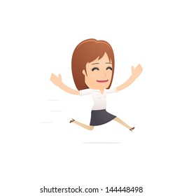Girl manager, suitable for use in dialogs with other characters.