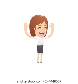Girl manager, suitable for use in dialogs with other characters.