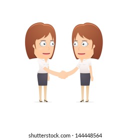 Girl manager, suitable for use in dialogs with other characters.