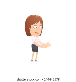 Girl manager, suitable for use in dialogs with other characters.