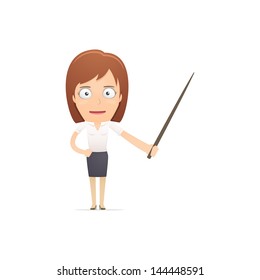 Girl manager, suitable for use in dialogs with other characters.