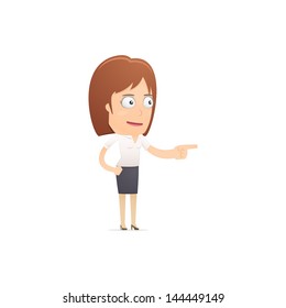 Girl manager, suitable for use in dialogs with other characters.