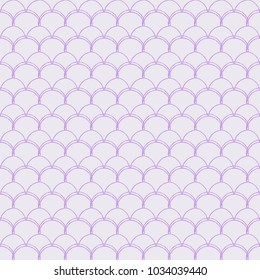 Girl mermaid seamless pattern