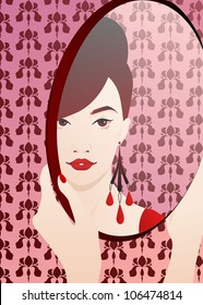 The girl and the mirror