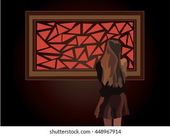 the girl in the Museum