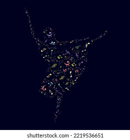 girl music art vector art