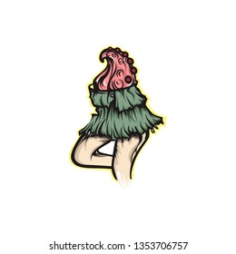 
girl with octopus tongue