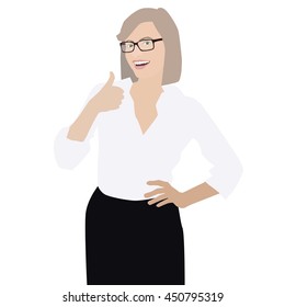 girl in the office