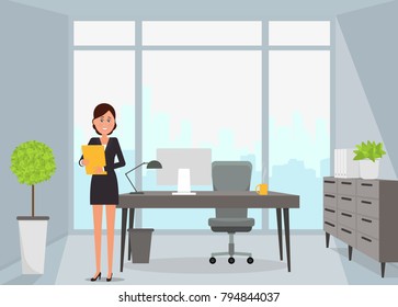 Girl in the office