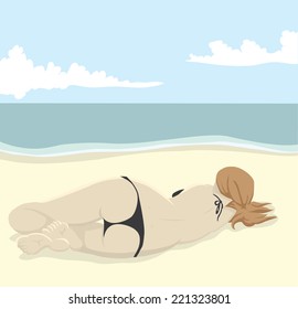 Girl on a beach