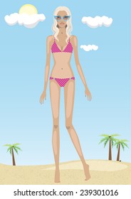 Girl on the beach